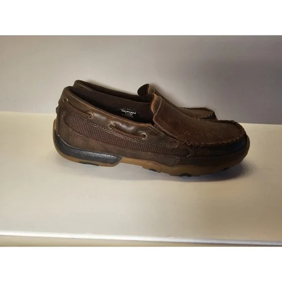Twisted x Women's Slip-On Tooled Driving Moc SMUWDMS4 Brown Size 7.5 M - Picture 5 of 10